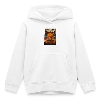 Leberkas Forever - Kids Premium Organic Hoodie - white - Front - AI Model Kid Female (0cm)