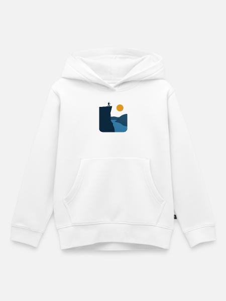 Preikestolen – Norwegisches WahrzEichen - Kinder Premium Organic Hoodie - Weiß