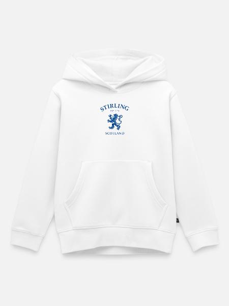 Stirling Scotland - Kinder Premium Organic Hoodie - Weiß