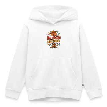 Halloween Line Dance Kürbis - Kinder Premium Organic Hoodie - Weiß - Vorne - AI Model Kid Female (0cm)