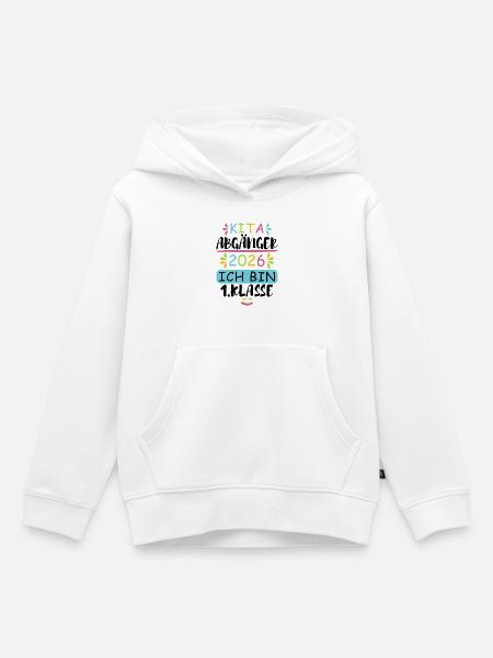Kita Abgänger 2026 - Kinder Premium Organic Hoodie - Weiß