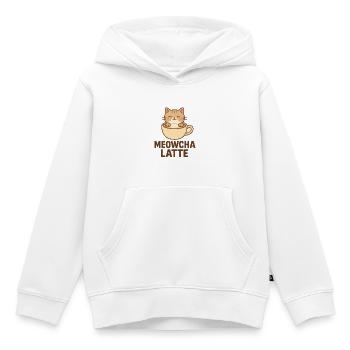 Miaoucha Latte - Sweat Premium à capuche enfant bio - blanc - Devant - AI Model Kid Female (0cm)