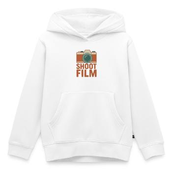 Shoot Film Retro Camera - Kids Premium Organic Hoodie - white - Front - AI Model Kid Female (0cm)