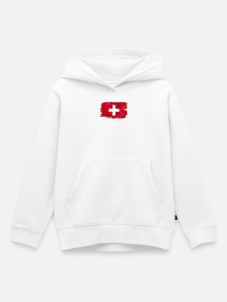 Zermatt - Kinder Premium Organic Hoodie - Weiß