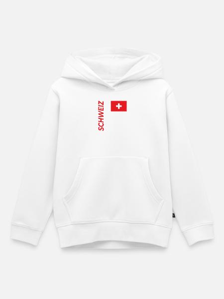 Basel - Kinder Premium Organic Hoodie - Weiß
