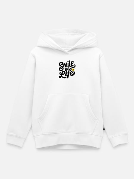 Smile In Life - Kinder Premium Organic Hoodie - Weiß