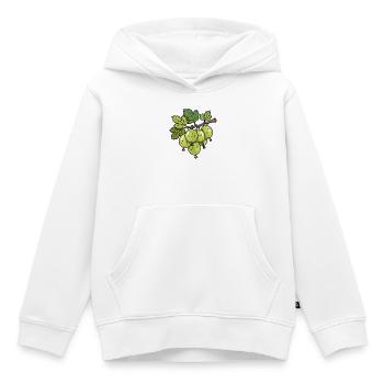Stachelbeeren Zweig Illustration - Kinder Premium Organic Hoodie - Weiß - Vorne - AI Model Kid Female (0cm)