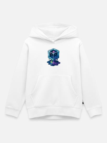 Kosmischer Schmelzwürfel - Kinder Premium Organic Hoodie - Weiß