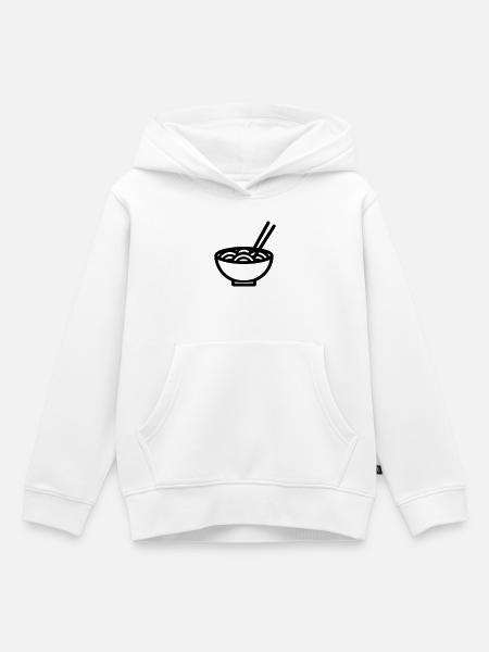 Ramen - Kinder Premium Organic Hoodie - Weiß