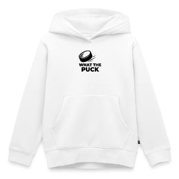 QU’EST-CE QUE C’EST QUE LA RONDELLE - Sweat Premium à capuche enfant bio - blanc - Devant - AI Model Kid Female (0cm)