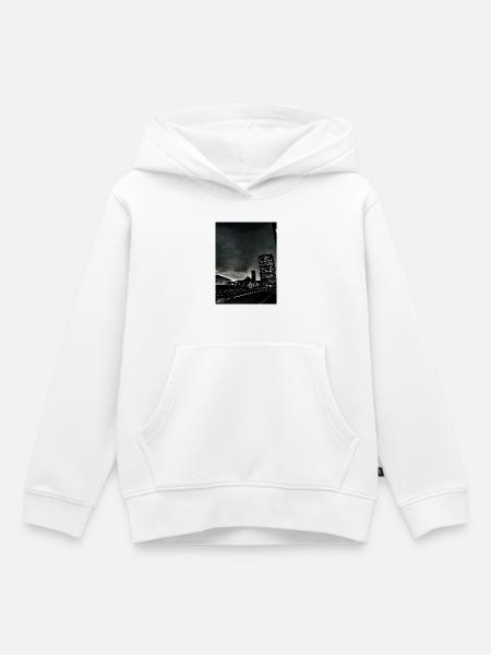 Downtown ZH - Kinder Premium Organic Hoodie - Weiß
