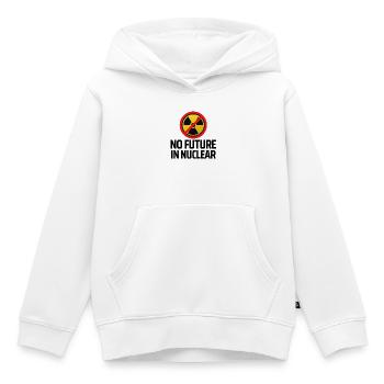 Pas d’énergie nucléaire - Sweat Premium à capuche enfant bio - blanc - Devant - AI Model Kid Female (0cm)