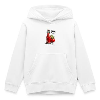 Ketchup - Sweat Premium à capuche enfant bio - blanc - Devant - AI Model Kid Female (0cm)