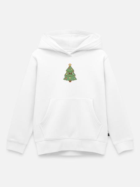 Weihnachtsbaum - Kinder Premium Organic Hoodie - Weiß