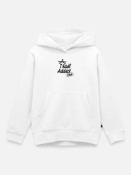 Trail Addict Club - Kinder Premium Organic Hoodie - Weiß