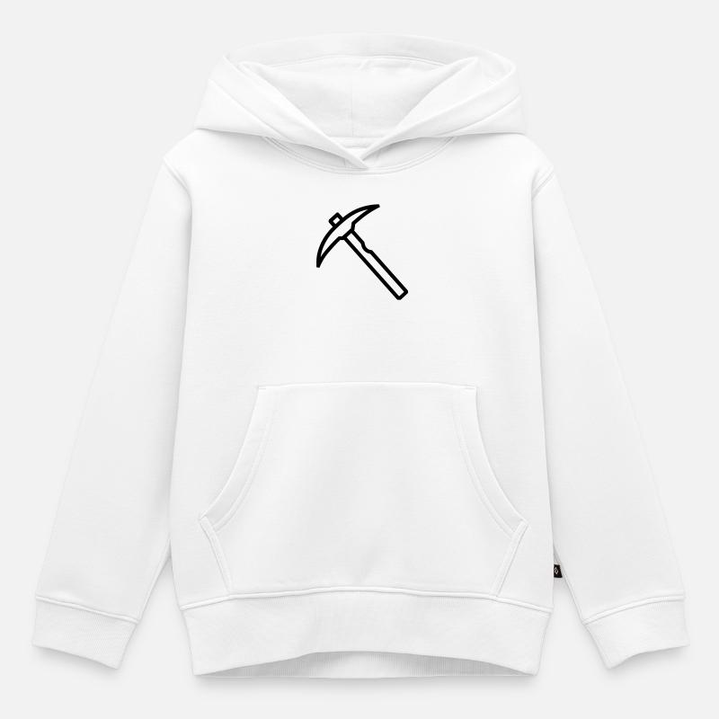 piolet - Sweat Premium à capuche enfant bio - blanc