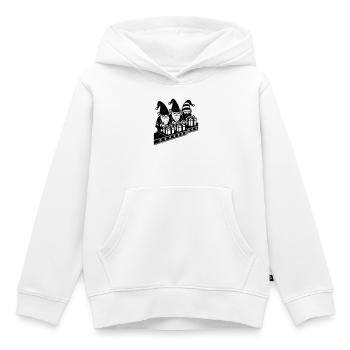 wicht fließband geschenke fabrik - Kinder Premium Organic Hoodie - Weiß - Vorne - AI Model Kid Female (0cm)