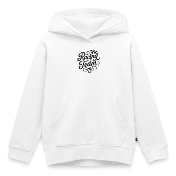 Racing Team Racing Flag - Kids Premium Organic Hoodie - white - Front - AI Model Kid Female (0cm)