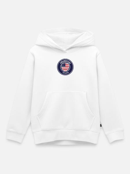 Arlington Texas Patriot Abzeichen - Kinder Premium Organic Hoodie - Weiß