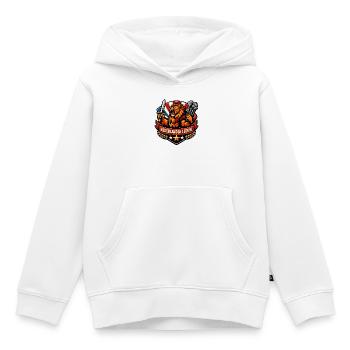 Dutch Lion with Sword and Smoke - Kids Premium Organic Hoodie - white - Front - AI Model Kid Female (0cm)