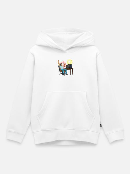 Gaming Sieg! - Kinder Premium Organic Hoodie - Weiß