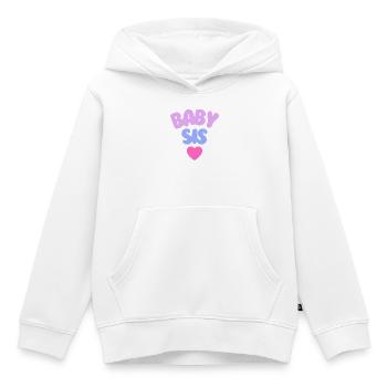 Baby Sis Love - Kinder Premium Organic Hoodie - Weiß - Vorne - AI Model Kid Female (0cm)