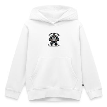 Primal Rage Gorilla Muscular Strength - Kids Premium Organic Hoodie - white - Front - AI Model Kid Female (0cm)