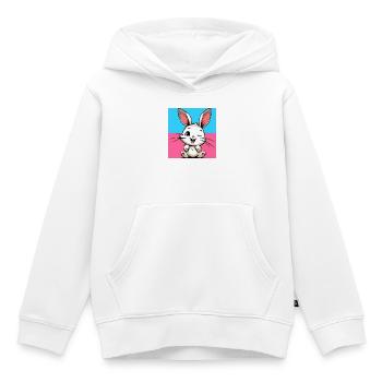 Kaninchen - Kinder Premium Organic Hoodie - Weiß - Vorne - AI Model Kid Female (0cm)