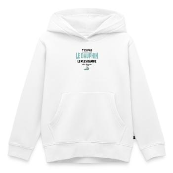 T’es pas le dauphin le plus rapide du lagon - Sweat Premium à capuche enfant bio - blanc - Devant - AI Model Kid Female (0cm)