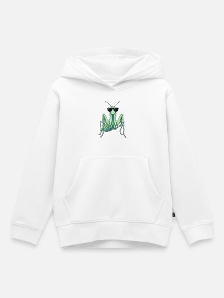 Gottesanbeterin Kung Fu Kampfkunst - Kinder Premium Organic Hoodie - Weiß