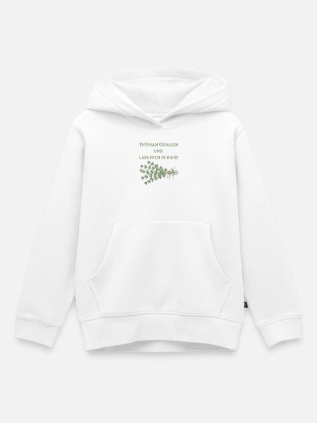 Thymian einen Gefallen und lass mich in Ruhe! - Kinder Premium Organic Hoodie - Weiß