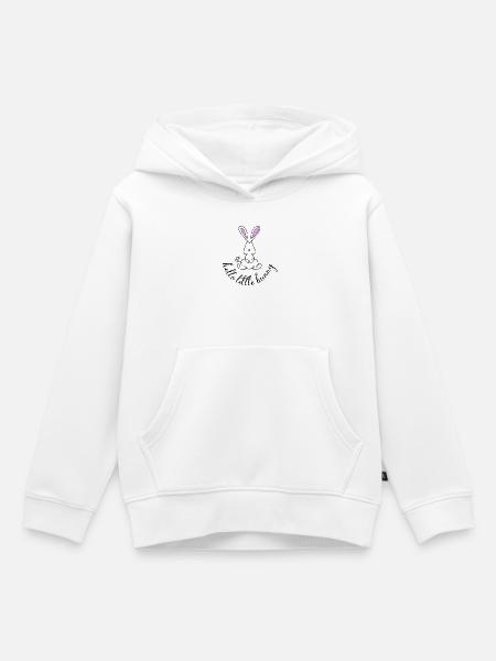 Little Bunny Pink - Kinder Premium Organic Hoodie - Weiß