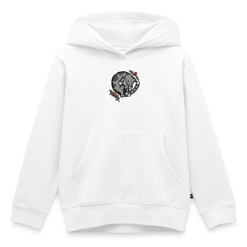 Gemütliche Schlafkatze mit Holly - Kinder Premium Organic Hoodie - Weiß - Vorne - AI Model Kid Female (0cm)