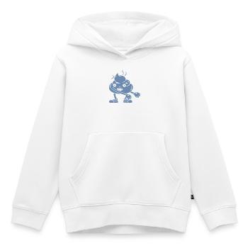 Danse drôle de tas de caca - Sweat Premium à capuche enfant bio - blanc - Devant - AI Model Kid Female (0cm)