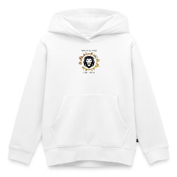 Mein Zeichen, Leo - Kinder Premium Organic Hoodie - Weiß - Vorne - AI Model Kid Female (0cm)