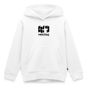 Peindre la maison - Sweat Premium à capuche enfant bio - blanc - Devant - AI Model Kid Female (0cm)
