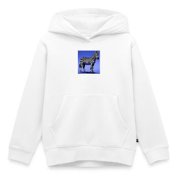 Zebra - Kinder Premium Organic Hoodie - Weiß - Vorne - AI Model Kid Female (0cm)