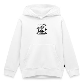 Strand - Kinder Premium Organic Hoodie - Weiß - Vorne - AI Model Kid Female (0cm)