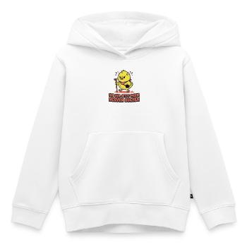 Wütendes Küken. Nerven Suchen - Kinder Premium Organic Hoodie - Weiß - Vorne - AI Model Kid Female (0cm)