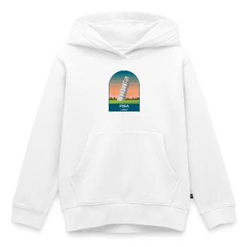 Pisa, Italien Vintage-Reiseplakatkunst - Kinder Premium Organic Hoodie - Weiß - Vorne - AI Model Kid Female (0cm)