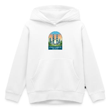 Kuala Lumpur Malaysia Vintage-Reiseillustration - Kinder Premium Organic Hoodie - Weiß - Vorne - AI Model Kid Female (0cm)