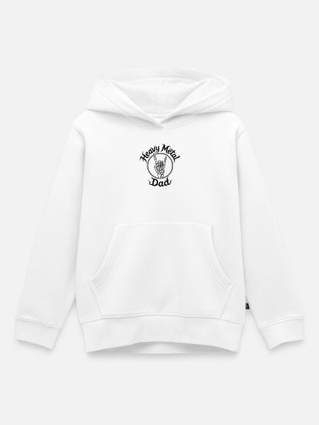 Heavy-Metal-Vater - Kinder Premium Organic Hoodie - Weiß