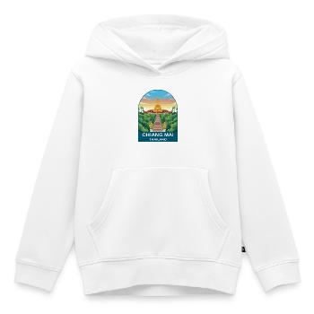 Chiang Mai Thailand Doi Suthep Reiseplakat-Kunst - Kinder Premium Organic Hoodie - Weiß - Vorne - AI Model Kid Female (0cm)