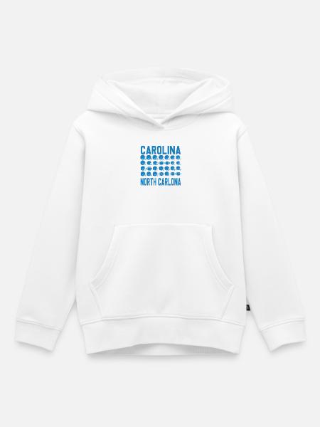 Carolina Football Iconrader - Kinder Premium Organic Hoodie - Weiß