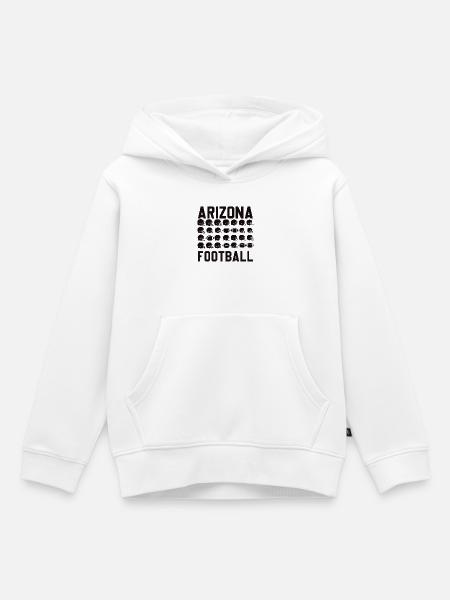 Arizona Football-Helm-Mosaik - Kinder Premium Organic Hoodie - Weiß