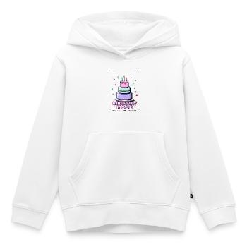 birthday cake birthday - Kids Premium Organic Hoodie - white - Front - AI Model Kid Female (0cm)