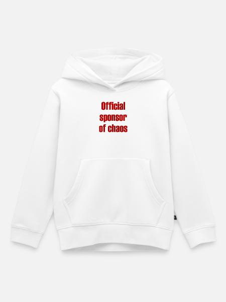 Lustige Inschrift - Kinder Premium Organic Hoodie - Weiß