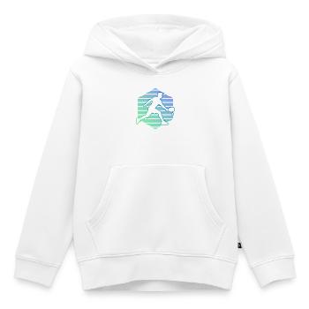 Idée cadeau pour un athlète de pickleball pour l’anniversaire - Sweat Premium à capuche enfant bio - blanc - Devant - AI Model Kid Female (0cm)