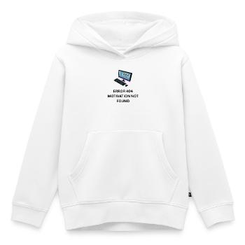 Erreur 404 Perte de motivation - Sweat Premium à capuche enfant bio - blanc - Devant - AI Model Kid Female (0cm)