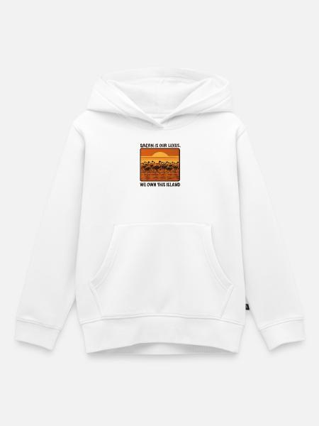 Sazan is our Luxus - Kinder Premium Organic Hoodie - Weiß